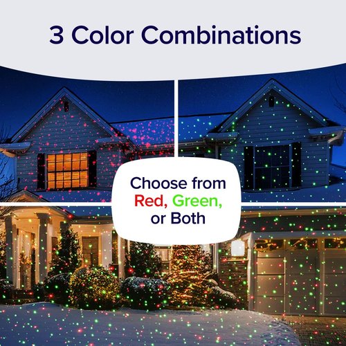 Star Shower Ultra 9 Outdoor Laser Holiday Projector with Remote, 2 Pack, AS-SEEN-ON-TV, New 2024 Model w/ 9 Unique Patterns, Showers Home w/Thousands of Lights, 3 Color Combinations, Up to 3200 Sq Ft