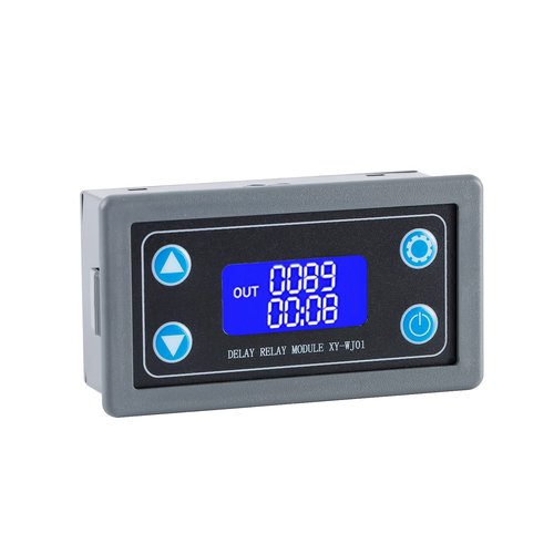 EC Buying XY-WJ01 Delay Relay Timer Module DC 6-30V 12V 24V 0.01s-9999min 50mA Digital Timer Period Switch AC 220V Power On-Off Controller LCD Display Button