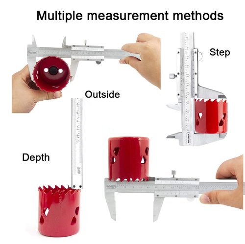NORTOOLS Professional Vernier Caliper Stainless Steel for Inside, Outside, Depth and Step Measurements,6 Inch/150mm/0.001"/0.02mm-Strictly QC pc by pc