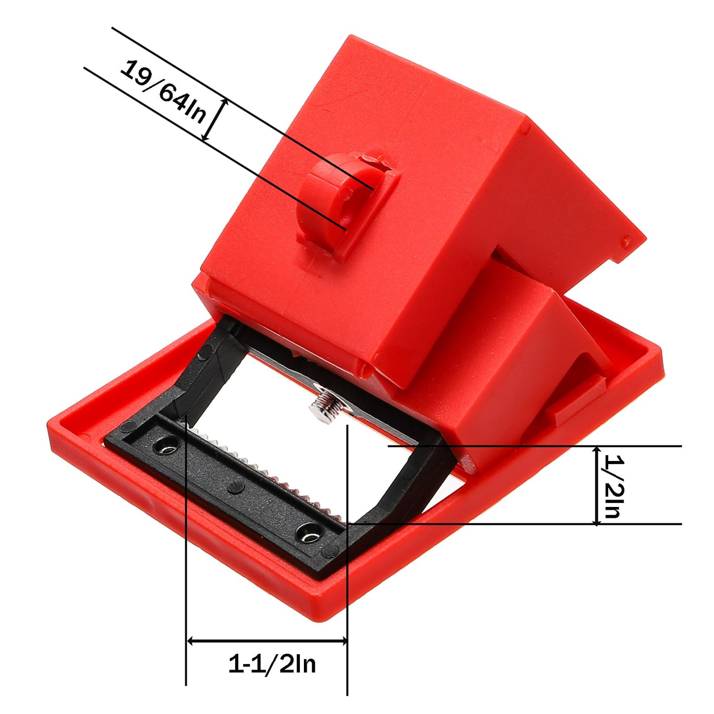 WUWEOT 6 Pack Circuit Breaker Lockout Device, 480/600 Volt Clamp-on Breaker Lock Out Device, Large Universal Single Pole Multi Pole Clamp Lockouts, OSHA Compliant