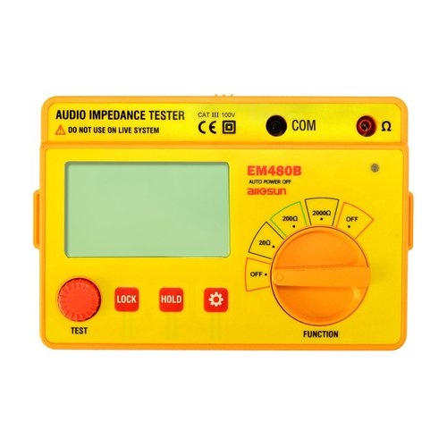 ALLOSUN - EM480B Audio Impedance Tester Digital LCD Insulation Resistance Megohmmeter Meter Tester with Bag