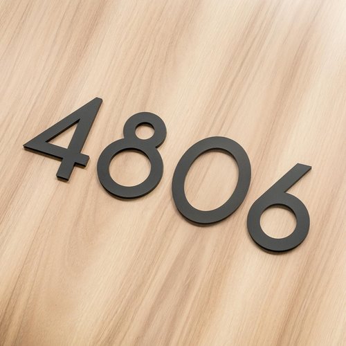 3 Inch House Numbers, Self-adhesive Mailbox Numbers Modern House Numbers for Outside Address Numbers for House Office Hotel Room Farmhouse Easy to Install Strong adhesive backing (2)