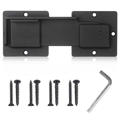 7.5" Gate Latch Lock with Padlock Hole for Outdoor Fence, Barn Door Lock, Gate Lock, Shed Door Latch, Heavy Duty Steel Adjustable Gate Latch for Wooden Fence Gate Hardware