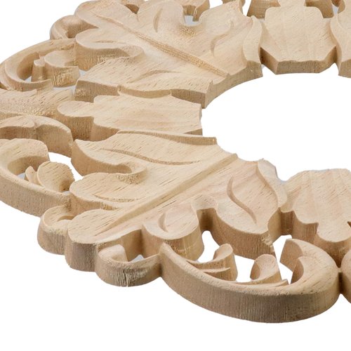 Semetall Ceiling Medallion,9-1/2"OD x3 1/4"ID Carved Wood Ceiling Medallion,Rubber Wood
