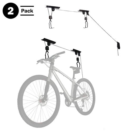 RAD Sportz Bicycle Hoist 2-Pack Quality Garage Storage Bike Lift with 100 lb Capacity Even Works as Ladder Lift Premium Quality