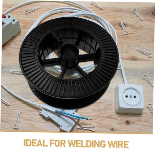TOPPERFUN I-shaped Wire Reel Welding Wire Empty Sewing Spools Petg Transparent Empty Spool Abs Plus Wire Spool Home Welding Machine Orange Petg Plastic Black