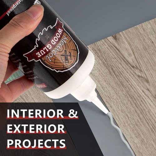Wood Glue, Strongest Glue for Woodworking, Waterproof Clear Wood Glue for Furniture Heavy Duty, Interior & Exterior Furniture Glue for Crafts, Furniture, Baseboard, cabinets, Door (150g)