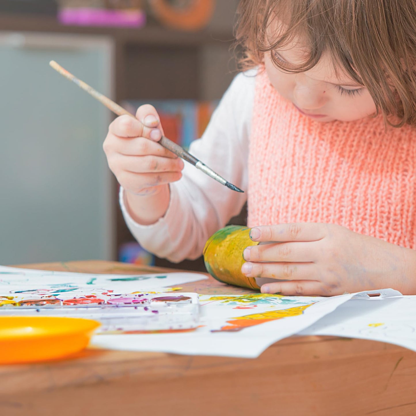 Litoexpe 8 Pcs 1/4 Pint Size Empty Metal Paint Cans, 0.5 Cup Paint Storage Containers with Lids Capacity Touch Up Paint Containers for DIY Projects Leftover Pain