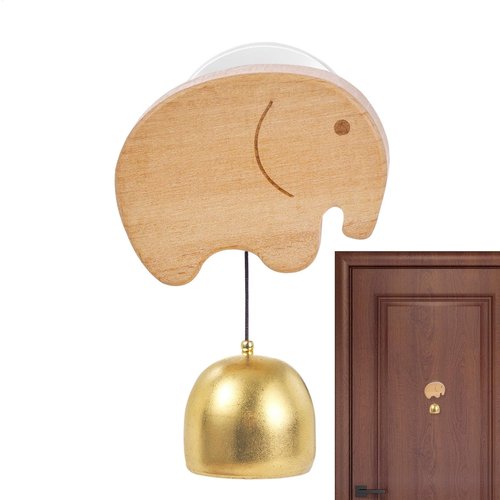 Suction Door Wind Chime, Shop Owner Bell for Opening the Door | Brass Doorbell - Suction Cup Animal Ornament Brass Entrance Reminder for Bedroom, Restaurant