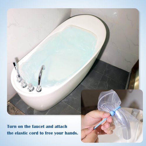 Water Storage Bladder Bathtub Drinking Water Bag Food-Grade Storage Emergency Drinking Water Container, Comes with Hand Pump,Disaster and Hurricane Survival (100 Gallon) (1pcs)