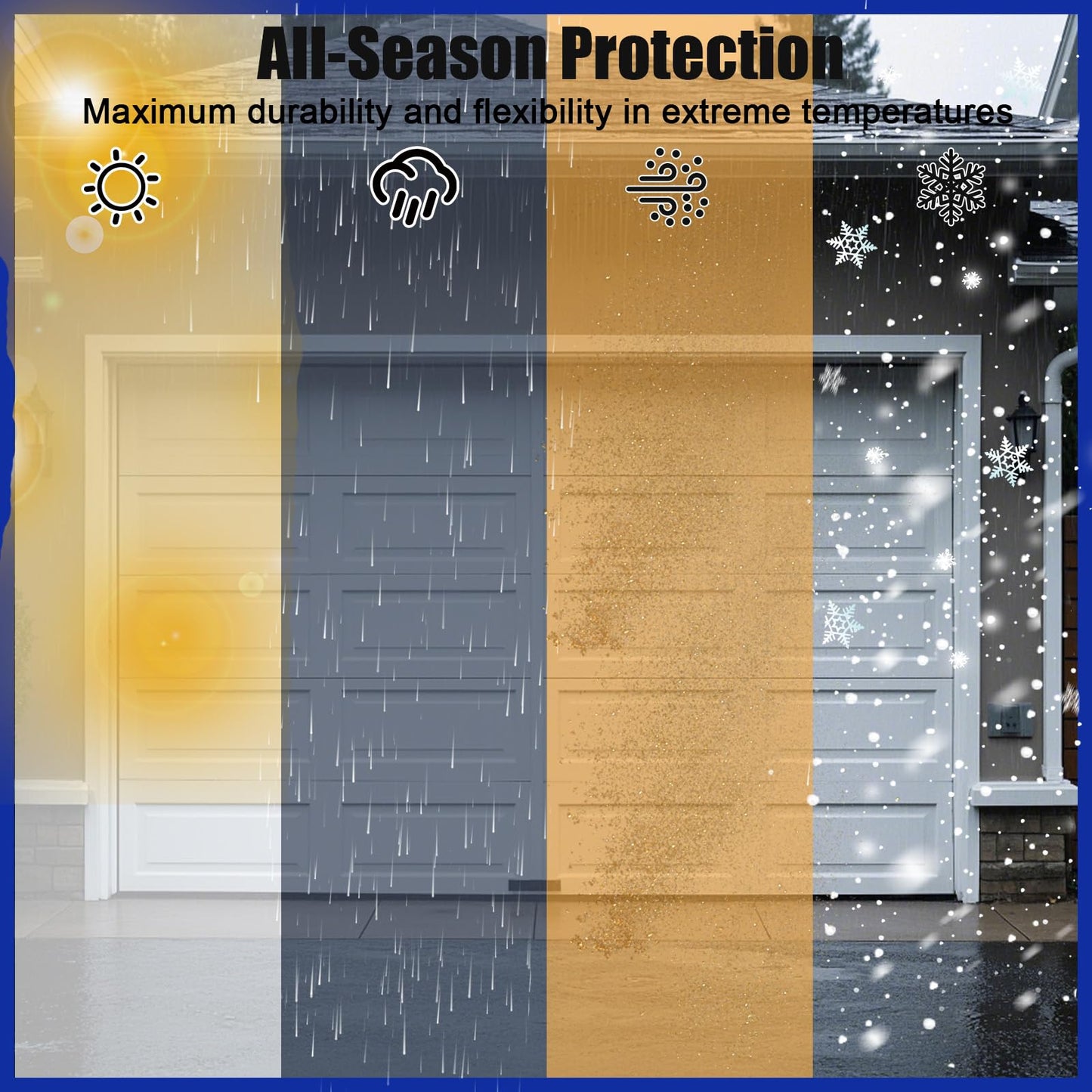 Symyda Garage Door Seal P Bulb – 16.8Ft Flexible Weatherproof TPE Seal for Drafts, Noise Reduction and Saves Energy, Easy DIY Installation, Temperature Resistant, Fits Single Channel Garage Door