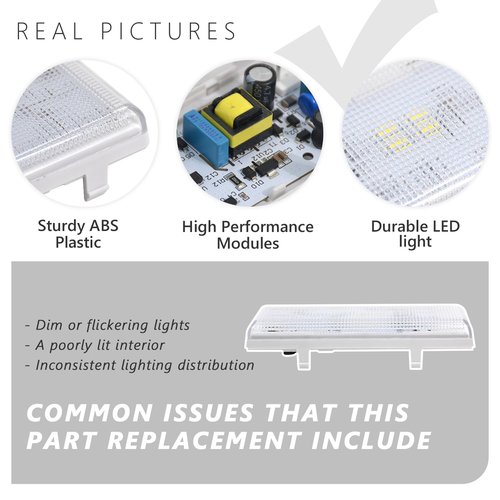 GYOFFULL W11226500 W10724473 Refrigerator LED Control Board Light Module Replacement Compatible With Whirlpool, Jenn-Air, KitchenAid
