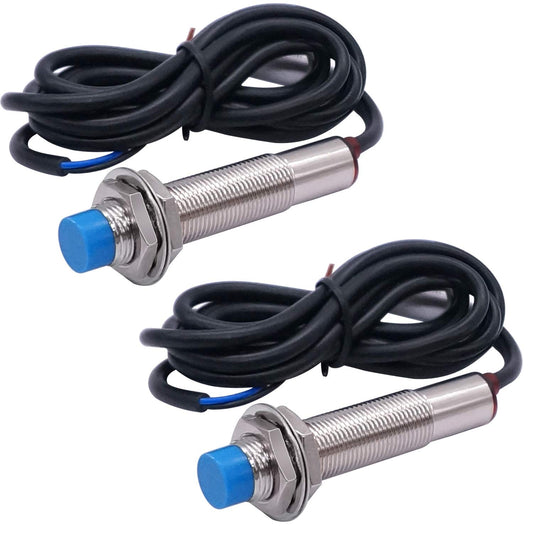 Taiss 2pcs LJ12A3-4-Z/AX Proximity Switch Inductive Proximity Sensor Detection Switch NPN NC DC 6V-36V 4mm Normally Close 6-36V