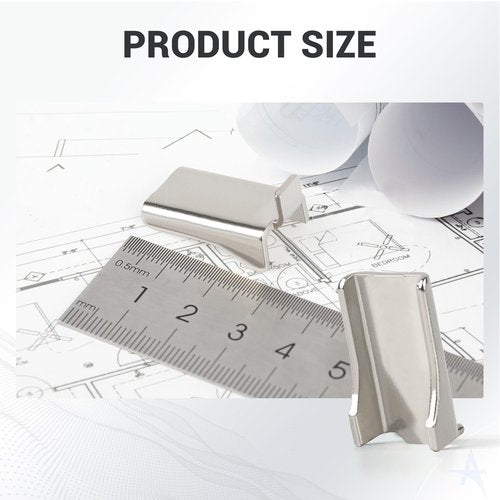 AOTHOTOP Shelf Support Clips Metal Shelf Clips for Adjustable Shelf Brackets Metal Shelving Kitchen Study Partition Cabinet Heavy Duty Stainless Steel Shelf Clips Silver 20 Pcs