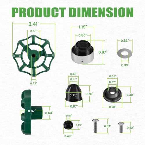 C-144KT-807 Wall Hydrant Complete Service Kit - Replace for Prier C-144KT-807 Anti-Siphon Freezeless Faucet Repair Kit - fit for Prier C-144 C-244 Series Wall Hydrants