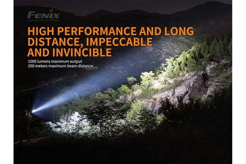 Fenix TK26R 1500 Lumen White/red/Green LED Hunting Flashlight, Rechargeable Battery with EdisonBright Accessory Carry case Bundle