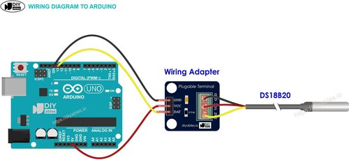 DIYables DS18B20 Temperature Sensor for Arduino, ESP32, ESP8266, Raspberry Pi, Waterproof Stainless Steel Probe, 2 Pieces