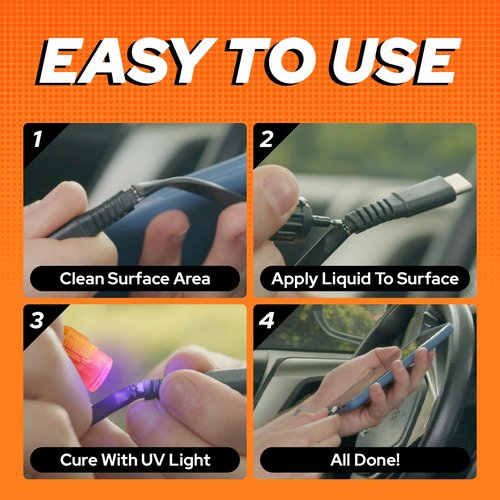 Bondic Pro UV Resin Kit Liquid Plastic Welding Kit, Ultraviolet UV Super Glue, Plastic Repair for Home, Jewelry Adhesive Epoxy for Glass Light