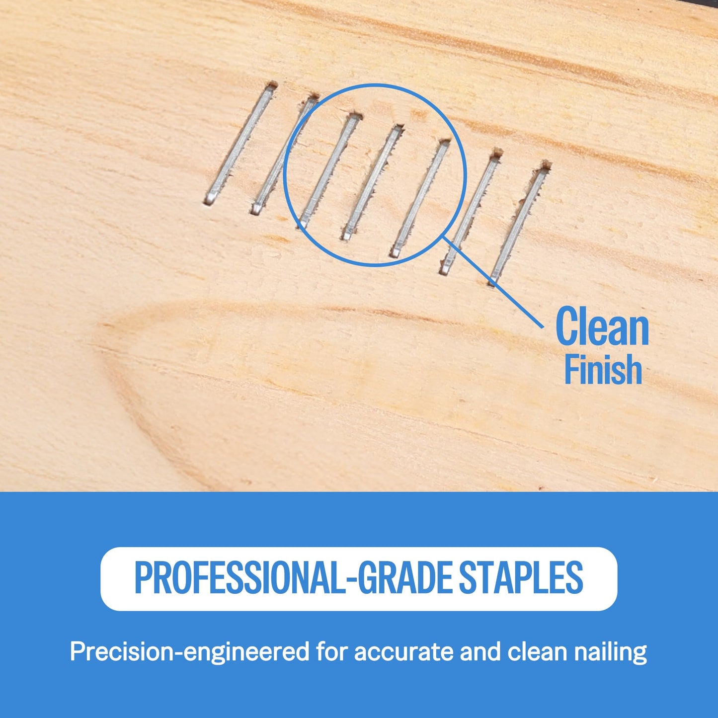 meite 21 Gauge Upholstery Staples, 1/2-Inch Crown with 3/8-Inch Length Galvanized Heavy Duty Staples for Staple Guns MT8016, MT8016S, and MT8016SLN (10,000 Counts)