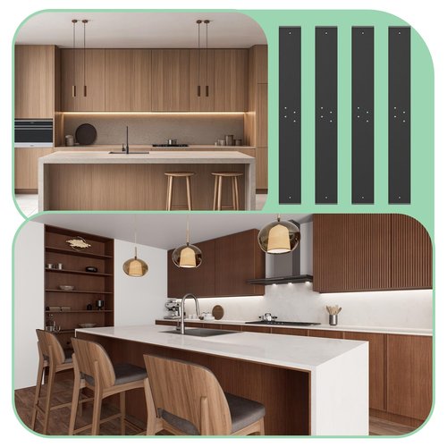 Zonon 4 Pack 20 inch Countertop Support Brackets Hidden Island Flat Wall Support Bracket for Kitchen Outdoor Commercial Spaces DIY Home Renovations Mounting Hardware Included