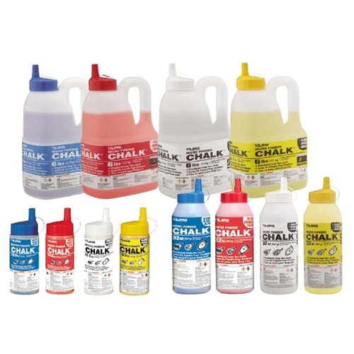 TAJIMA Micro Chalk - Red 32 oz (907g) Ultra-Fine Snap-Line Chalk with Durable Bottle & Easy-Fill Nozzle - PLC2-R900