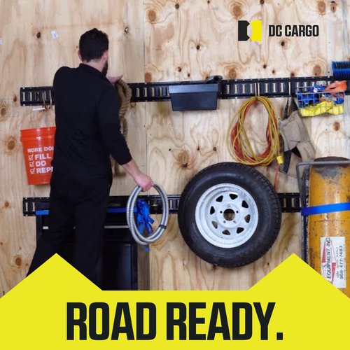 DC Cargo Chain Binder Kit (4 Sets) | 5/16" Grade 70 Extra Long 20 Foot Chain - and Load Binder Set | Heavy Duty Ratcheting Chain and Binder | Load Chain and Binders – 4,700lb Working Load Limit As Set