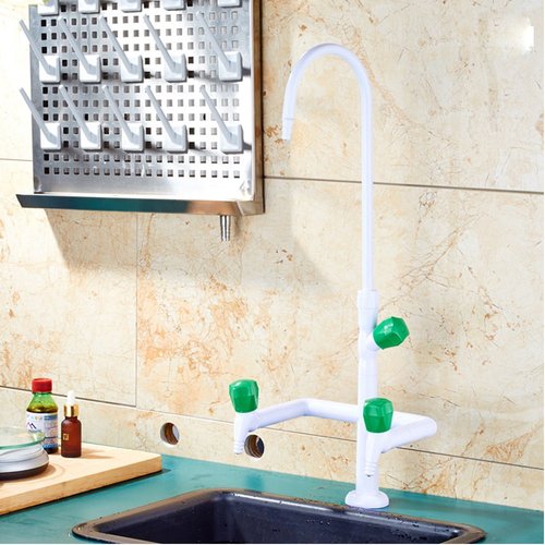 Takuey Copper Deck Mount Laboratory Faucet Water Taps Set Chemistry Lab Faucet