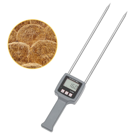 TK100H Portable Hay Moisture Tester, Precise & Fast Measurements Hay Moisture Meter With Probe, Moisture Tester Probe for Hay, Froage Grass, Leymus Chinensis, Alfalfa and Other Hays