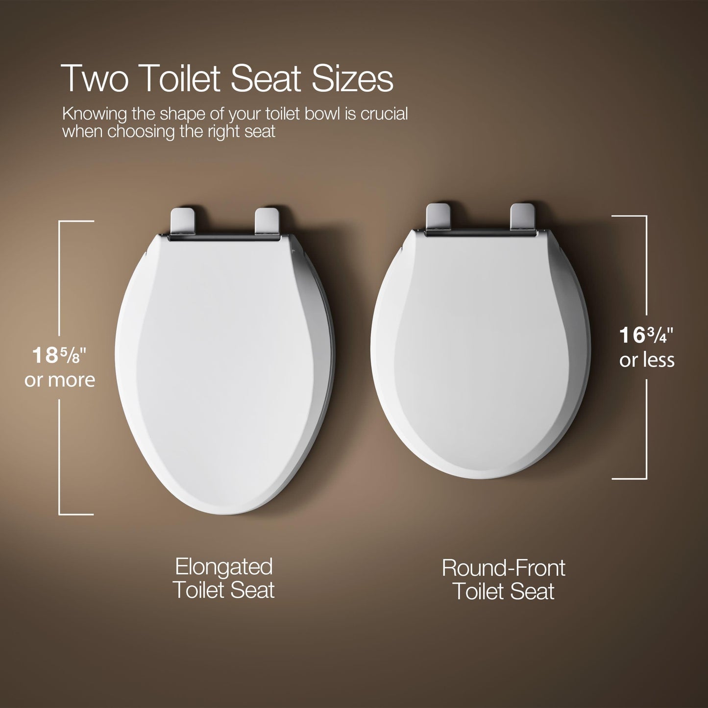 KOHLER 4636-RL-G9 Cachet ReadyLatch Elongated Toilet Seat Slow Close, Soft Close Toilet Seat Quiet Lid, Contoured Grip-Tight Bumpers Installation Hardware, Apartment Essentials, Sandbar