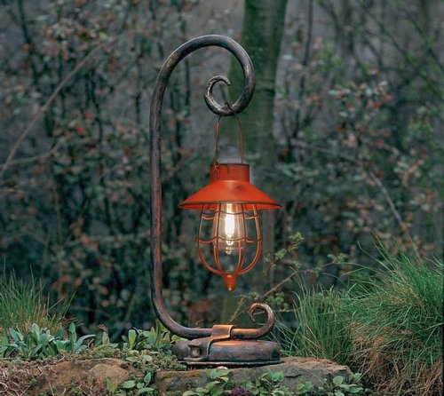 YAKii 2 Pack Solar Lantern Hanging Waterproof Outdoor Metal Solar Lamp with Warm White Light Decorate for Yard Garden Pathway Patio Porch Decor (Red)