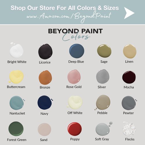 Beyond Paint Furniture, Cabinets and More All-in-one Refinishing Paint Gallon, No Stripping, Sanding or Priming Needed, Bright White, 3.79 Litre (BP24)