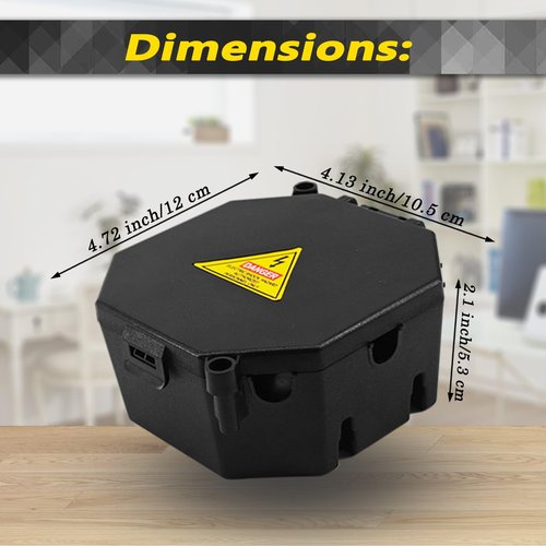 MIARALA Black Open Splice Junction Box (6 Pack), Splice Box Wire Electrical Junction Box with Cover V0 Flame Retardant Rating(Highest Level)