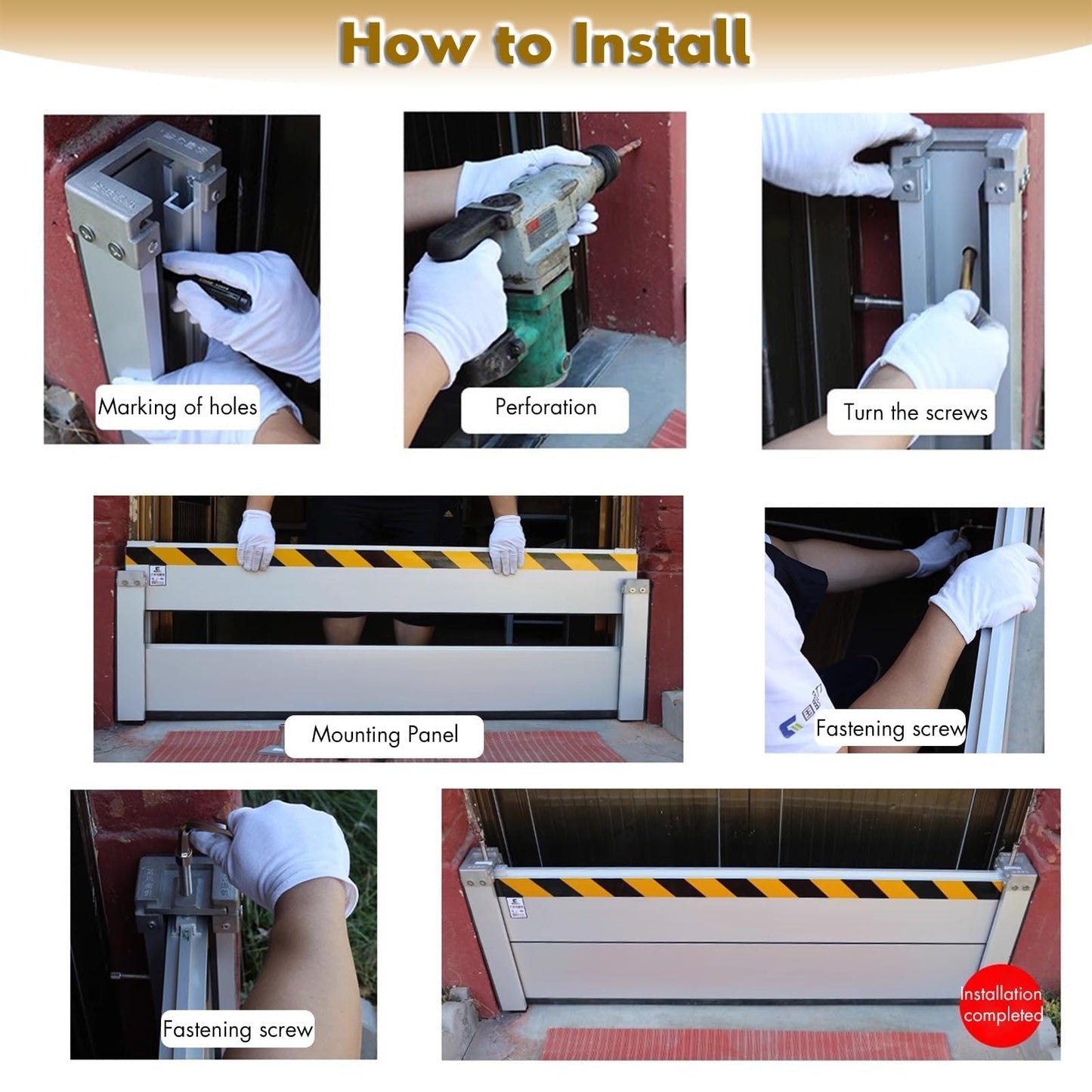 Flood Water Barrier Door Wide Basement Windows Warehouse Street Temporary Dams/Detachable Mobile Rain Water Baffle, Aluminum Flooding Wall,H 80cm/2.6ft,W 3FT/91CM