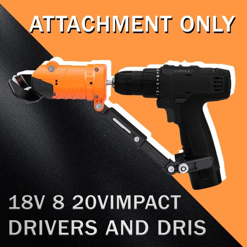 Jikbeed Sheet Metal Cutter Drill Attachment, Electric Drill Shears Attachment Cutter Nibbler, Metal Nibbler Drill Attachment, Compatible with Cordless Drills & Impact Drivers, Cuts 18GA Metal