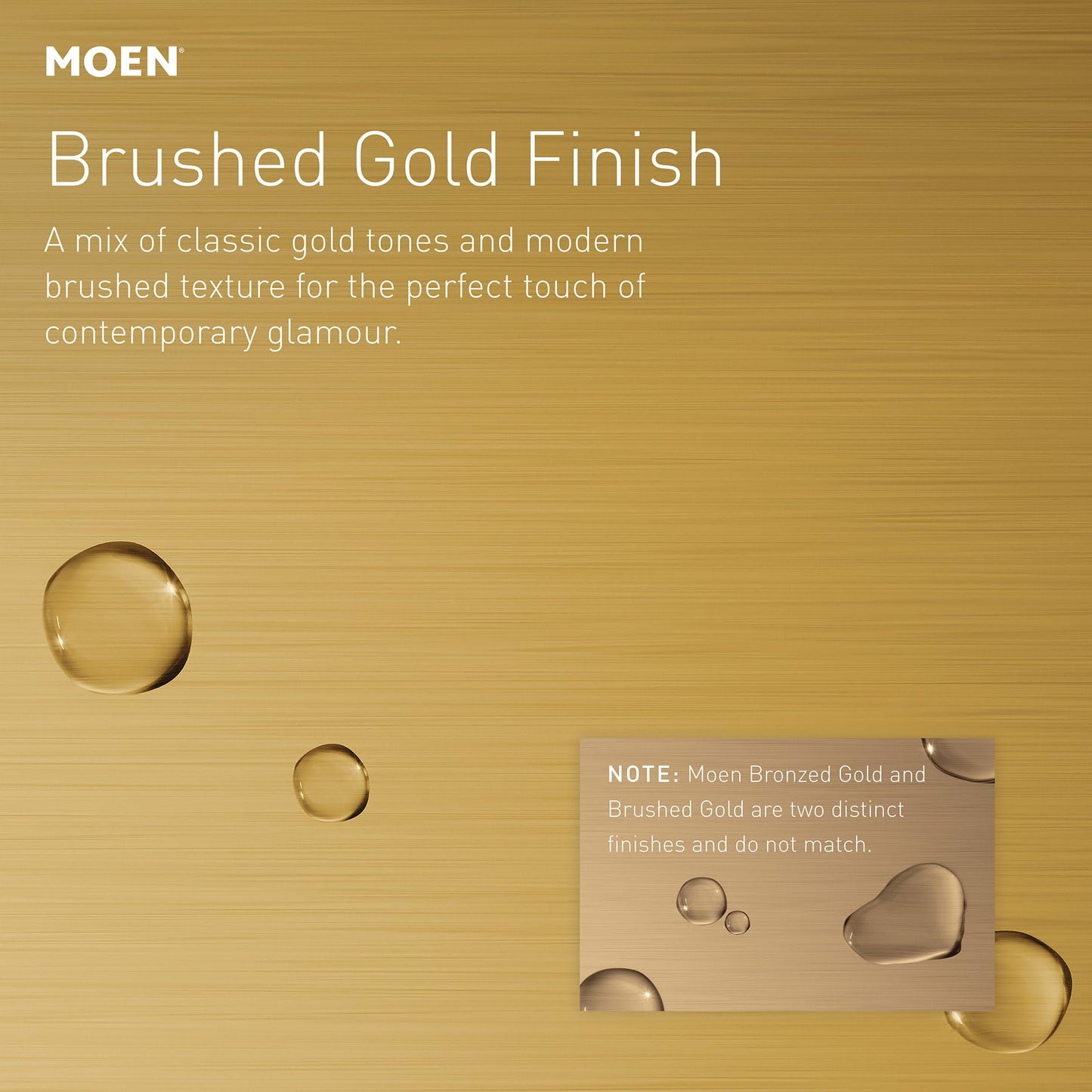 Moen Brushed Gold Push-N-Lock Tub and Shower Drain Kit with 1-1/2 Inch Threads, Plug and Overflow Cover, T90331BG