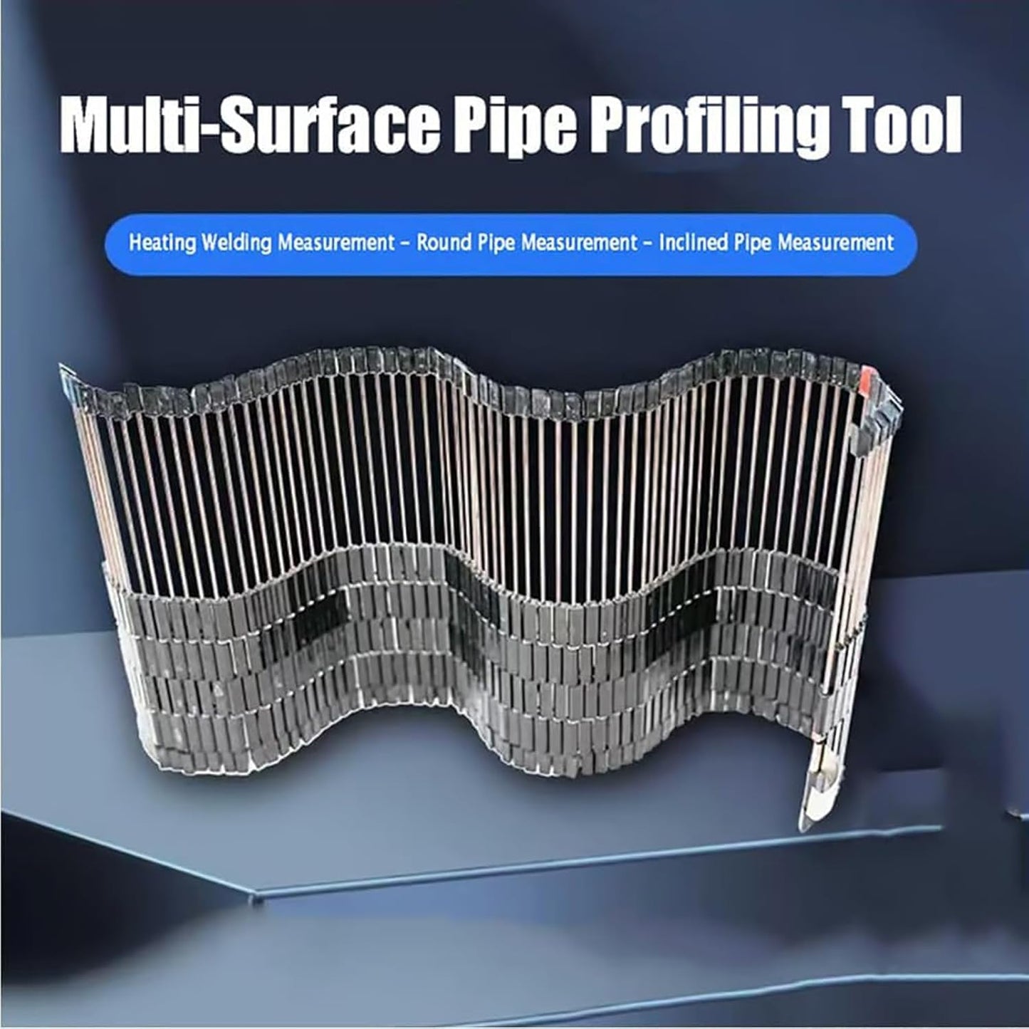Multi-Surface Pipe Profiling Tool, Accurate Pipe Measurements and Shape Extraction, Versatile Multi-Curve Measurement, for Welding Plumbing DIY Creativity Creativity (280mm（0-3 Inch）)