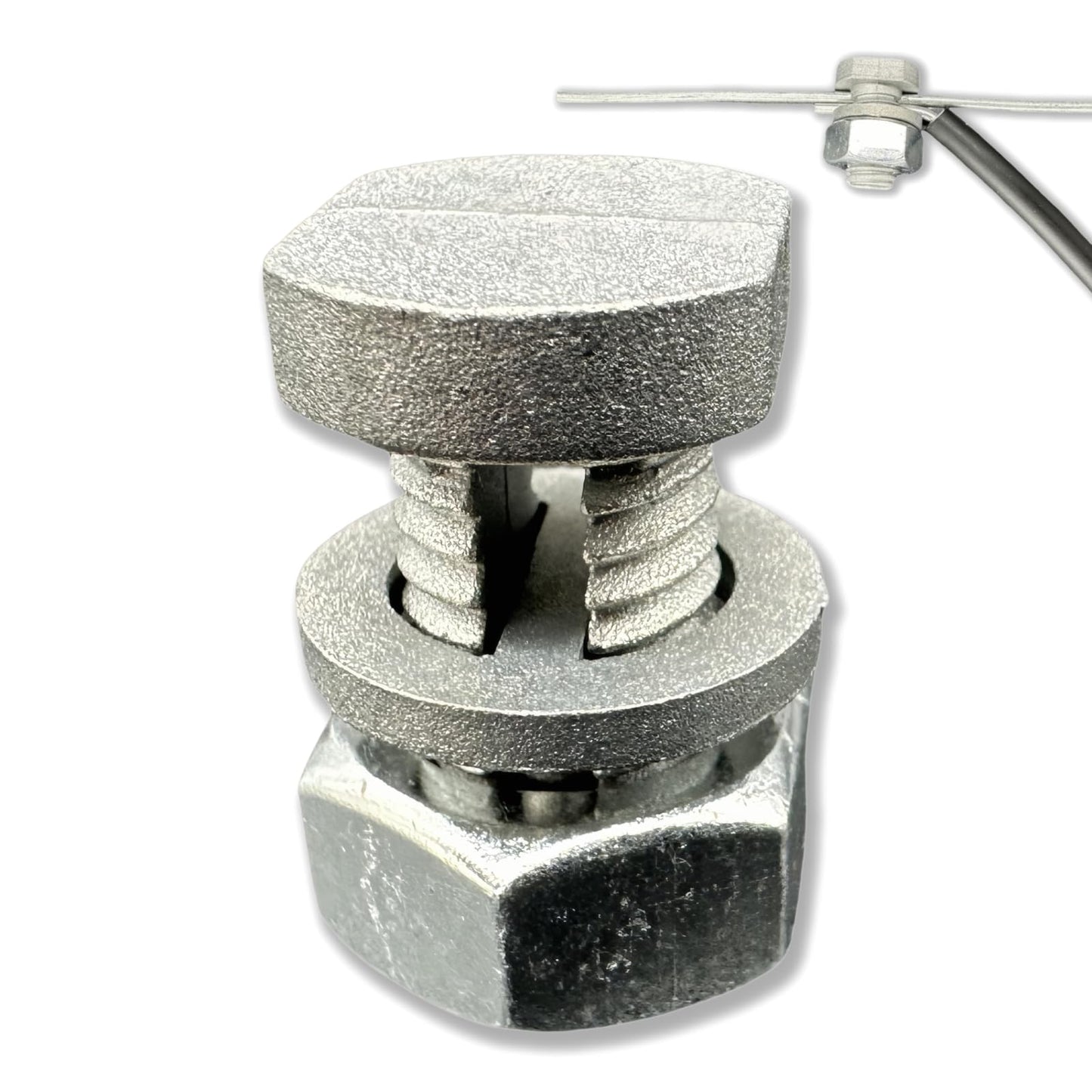 CYM-INSIST 25 Psc Split Bolt Joint Clamp Wire Connector, Ideal for Fence Clamp, Hot Wire Connection Securing Line Clamp/Tap, Electric Fence Accessories