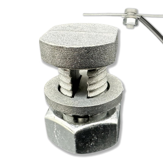 CYM-INSIST 25 Psc Split Bolt Joint Clamp Wire Connector, Ideal for Fence Clamp, Hot Wire Connection Securing Line Clamp/Tap, Electric Fence Accessories