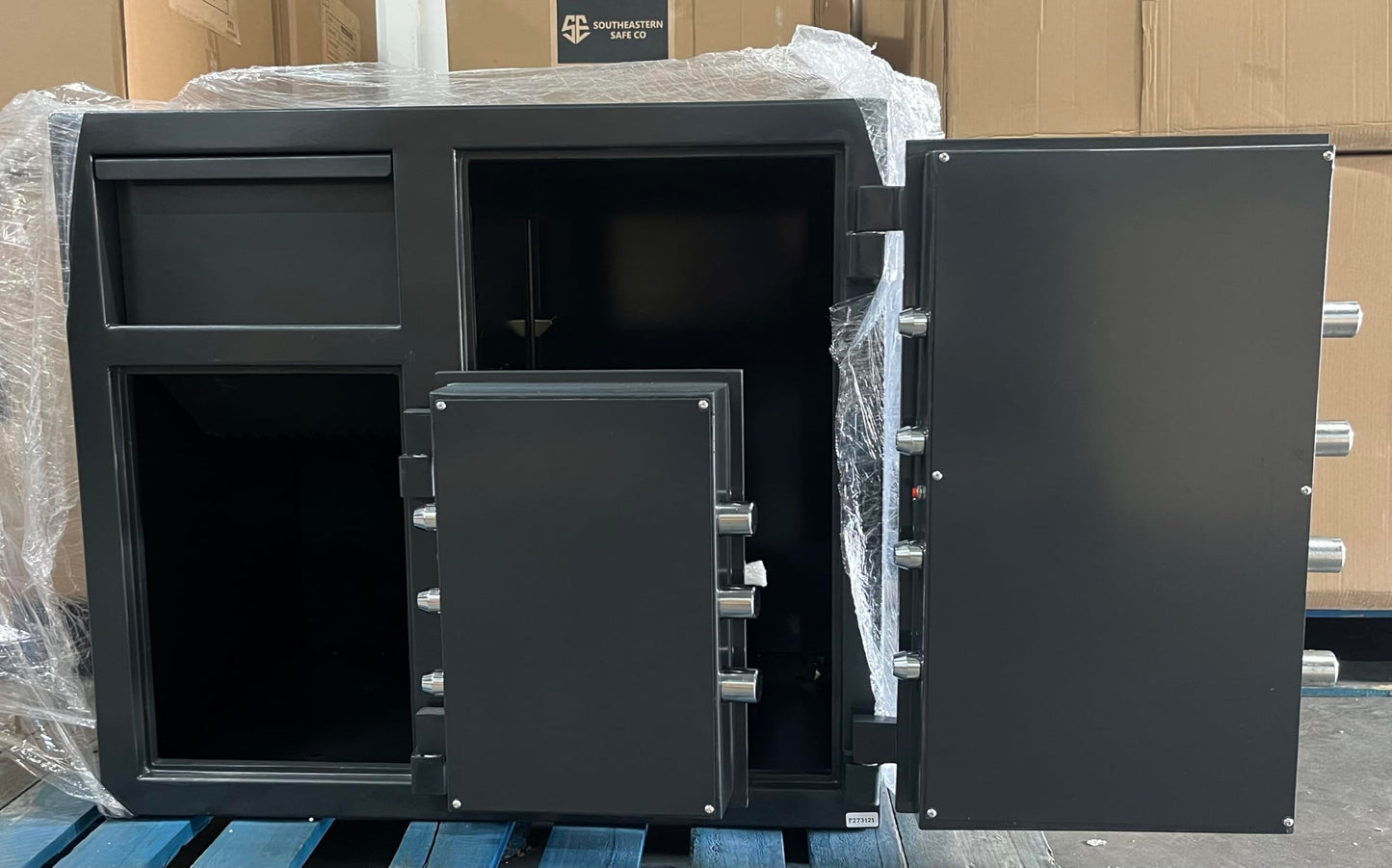 2 Door Cash Bag Southeastern Depository Drop Safe for Business with High Security Digital Lock Backup Key