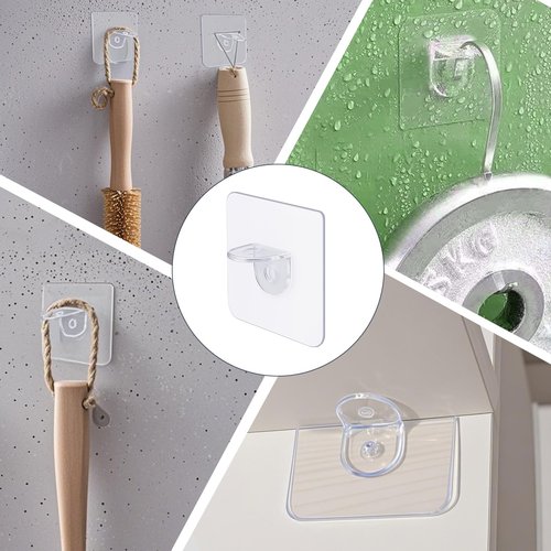 20 Pieces Plastic Shelf Support Peg Punch Free Reinforced Design Shelf Support Pegs Self Adhesive Shelves Clips Strong Partition Pin for Kitchen Cabinet Book Shelves Closet Clapboard Layer