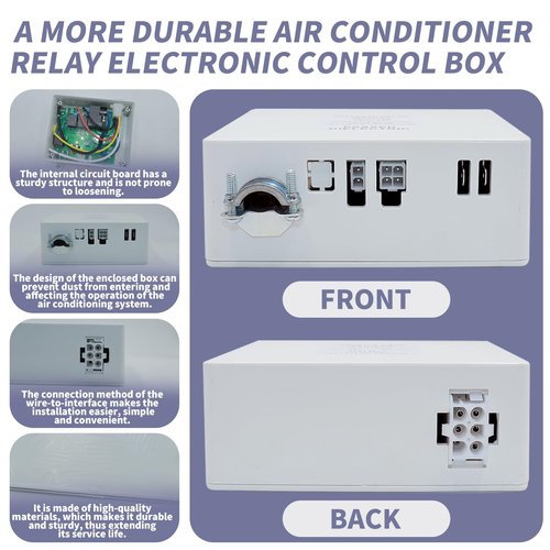 Yue-Leah 3316230.000 RV Wall Thermostat & Relay Box - Heat/Cool Control for Dometic RV/Camper Air Conditioners (Compatible with 3316230.700, Single Zone, Replacement Part)