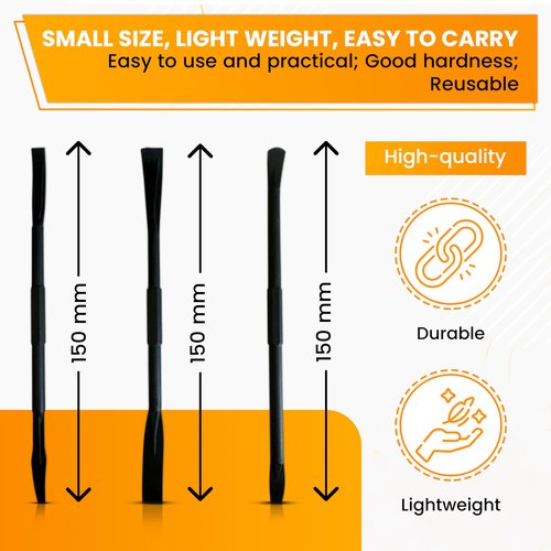 Fine My Auto 3-Piece Non-Marring Pry Bar Tool Set – Double-Ended Plastic Trim Removal Tool Kit, 150mm Durable Picks for Auto, Electronics, Mold Chips, Phones & Tablets - Pry Tools