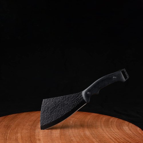 Leopcito 11 Inch Hatchet with Sheath, Small Compact Machete Axes, Fixed Blade Full Tang Camping Tactical Knife for Woodworking, Garden Machete Axe with Sheath for Bushcraft Yards Bushes Wood, A1BK