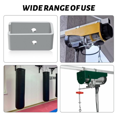 10 Pack Strut Channel Trolley Track Hanger Bracket for UNISTRUT P1834-EG 1-5/8 Intermediate Support Hange Bracket for All 1-5/8" Channel Trolley Track
