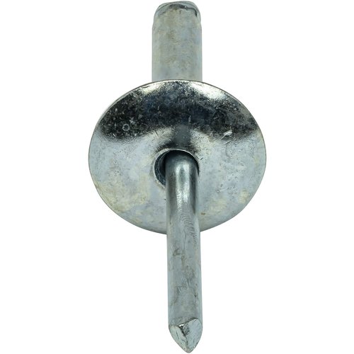 Fastenere Large Flange Pop Rivets - 1/4" x 3/4" (25 pcs) Heavy Duty, Open-End, Stainless Steel, Corrosion-Resistant, High Tensile & Shear Strength, 8-12 Gap .626" - .750"
