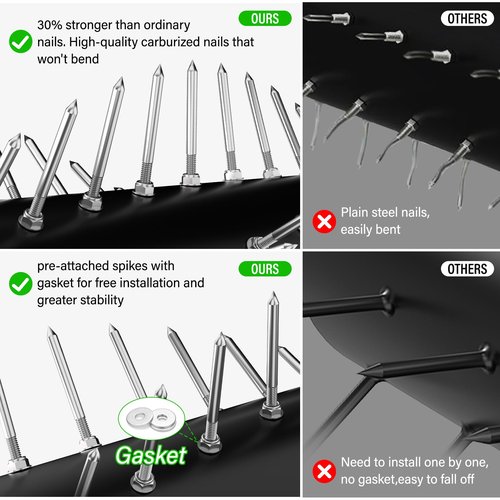 VASALAID Lawn Aerator,Heavy-Duty Rolling Aerator Lawn Tool with Upgraded 54 Pre-Attached Spike,Manual Push Aerator Lawn for Garden Yard Patio