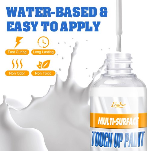 Touch Up Paint - 3.5oz Matte and 3.5oz Gloss White Touch Up Paint Pen for Repairing Scratches, Chips, Cracks on Tubs, Tiles, Enamel, Acrylic, Multi Surface Touch-Up Paint for Walls, Floors, Furniture
