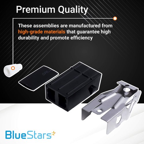 BlueStars 330031 Range Burner Receptacle Kit Replacement - Compatible with Whirlpool Kenmore Range/Stove/Microwave Oven - Replaces AP3075808 814399 5303935058 5301167733 WB17X210- PACK OF 4