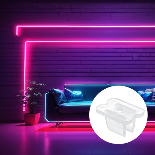 30Pcs Led Light Clips, Waterproof LED Strip Mounting Clips Holder with Screws, LedLightStrip Clip for 5mm to 6mm LEDStrip Lighting