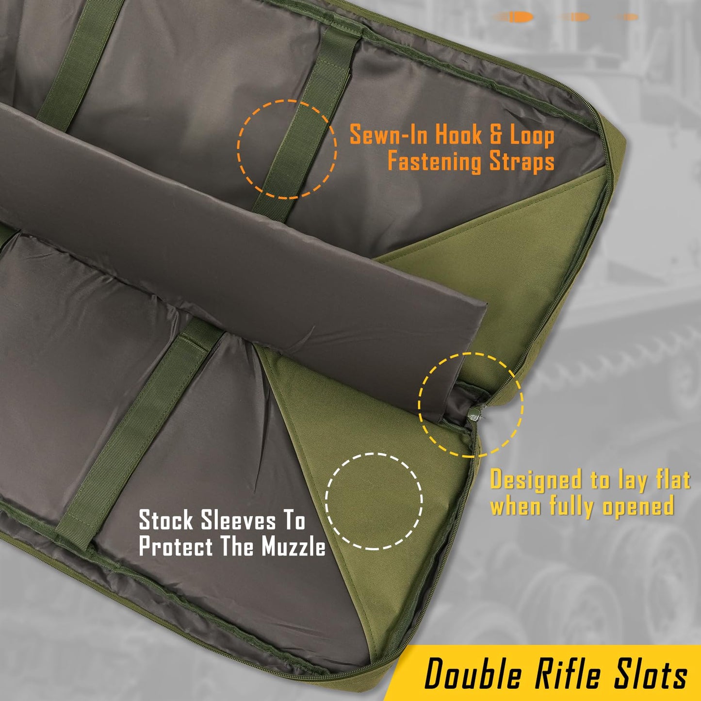 DULCE DOM 36 inch Double Rifle Case Soft Gun Bag for Rifles Pistols Storage & Transportation, All Around Shooting Range Tactical Backpack, Valentine Gifts for Men Boyfriend Husband